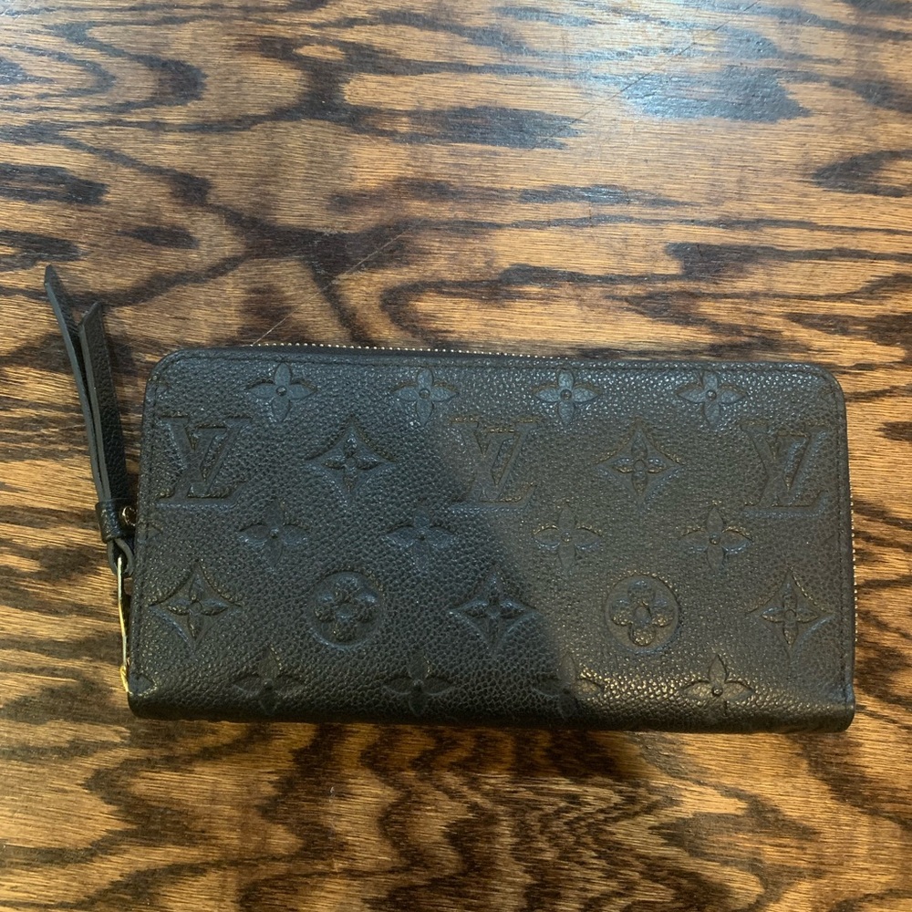 louis vuitton zippy wallet black designer authentic wallet